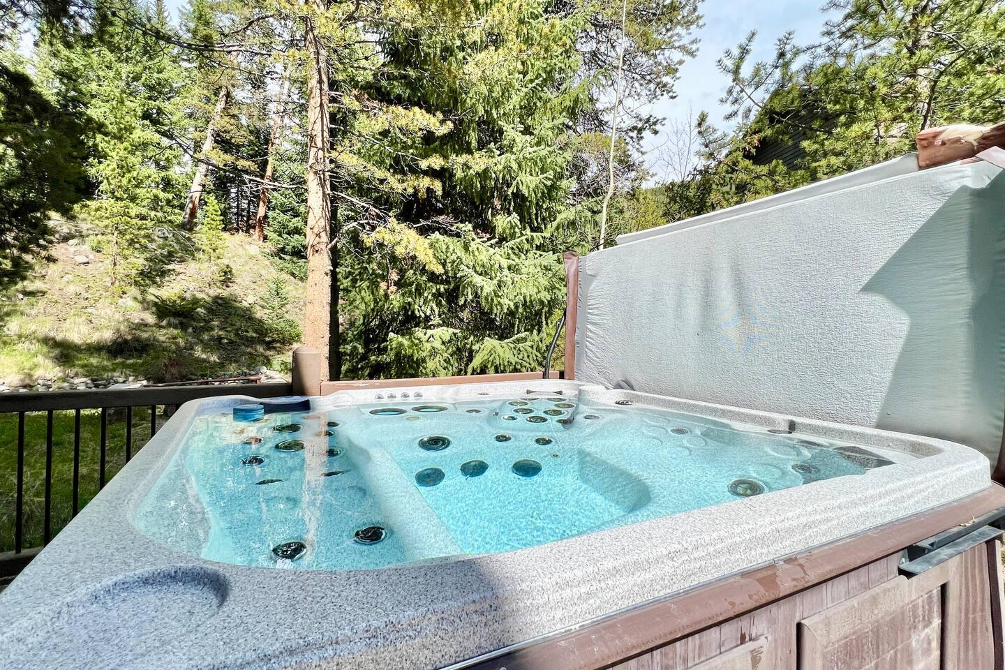Mountain View Summit Lodge | Luxury Blue River Cabin With Hot Tub, Game Room & Forest Views view 2