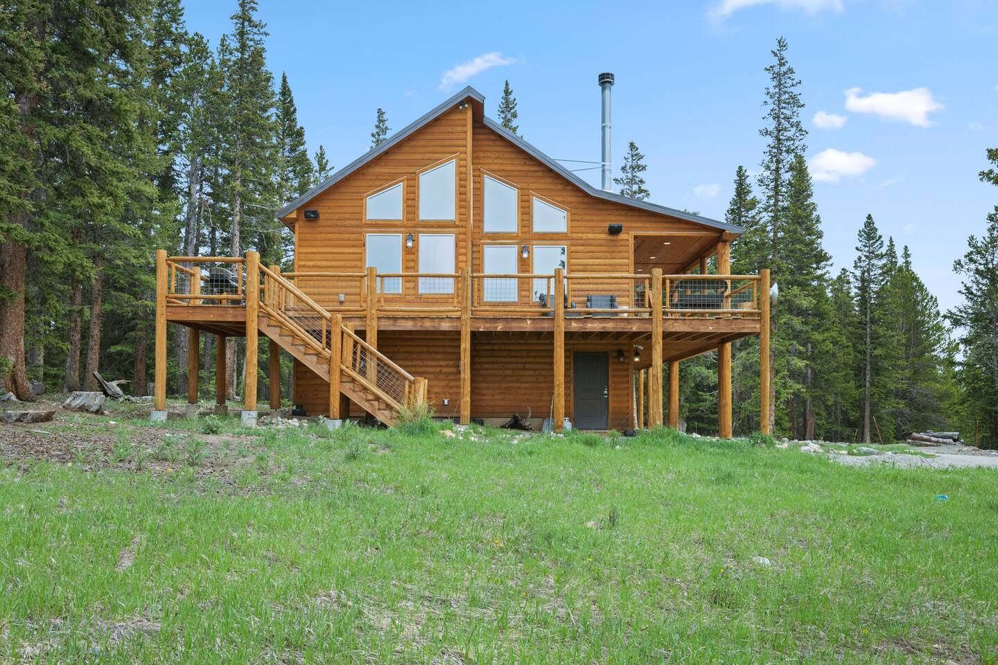 Mountain View Alpine Estate Private Fairplay Cabin with Hot Tub Fire Pit and Forest Views main view