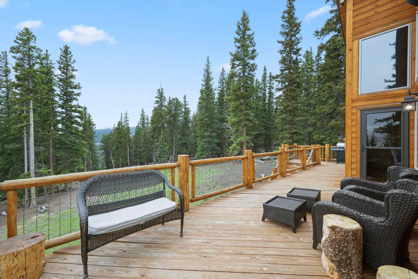Mountain View Alpine Estate Private Fairplay Cabin with Hot Tub Fire Pit and Forest Views view 4